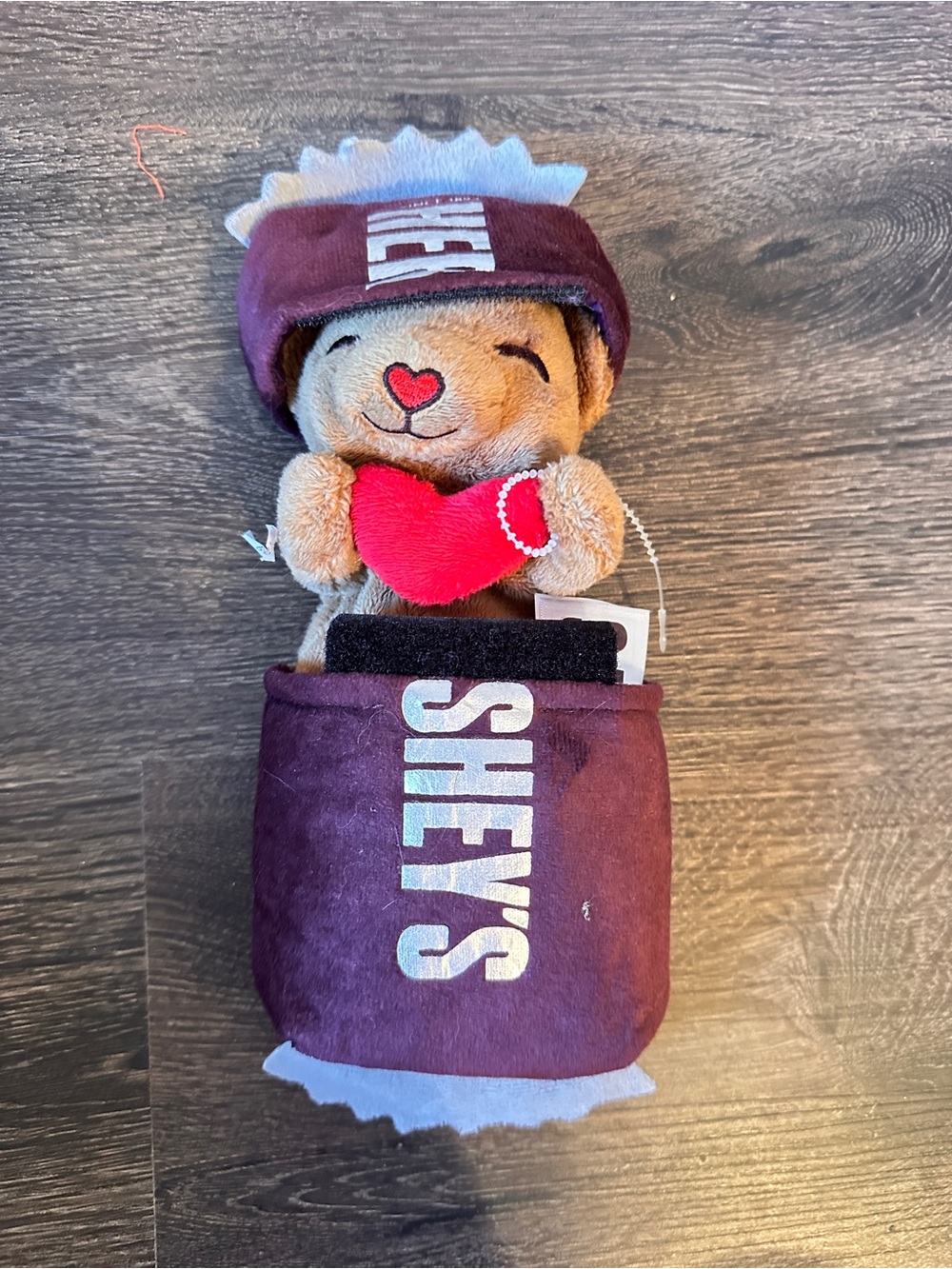 Hershey Candy Wrapper Teddy Bear Plush Toy stuffed animal bar suprise